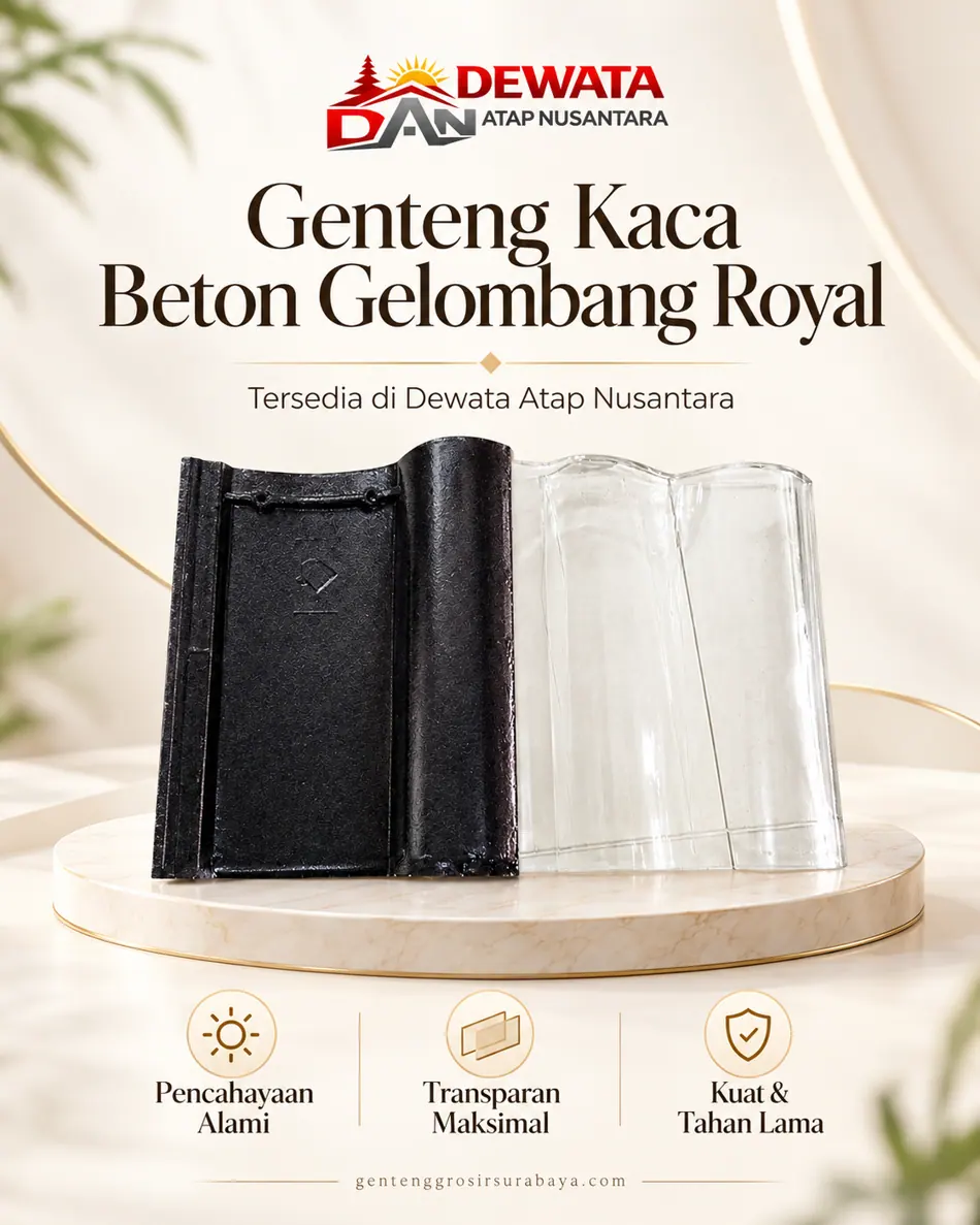Poster katalog Genteng Kaca Beton Gelombang Royal